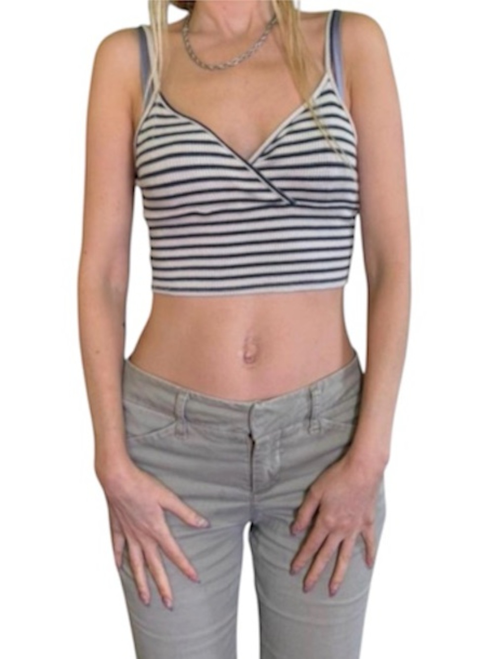 RSQ Womens Stripe Surplus Tank Top